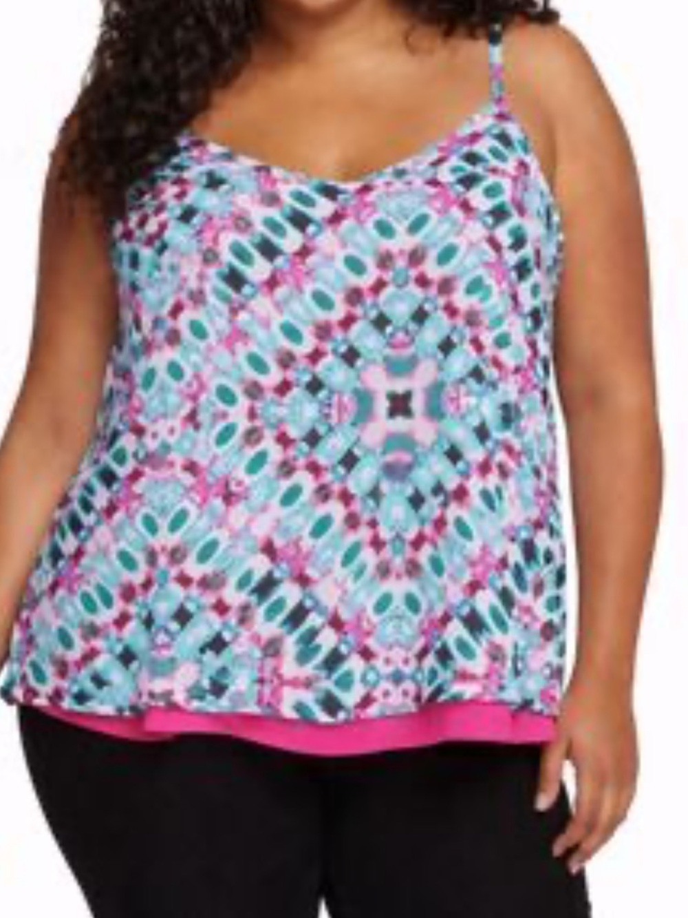 Torrid chiffon tank. Plus size 2x